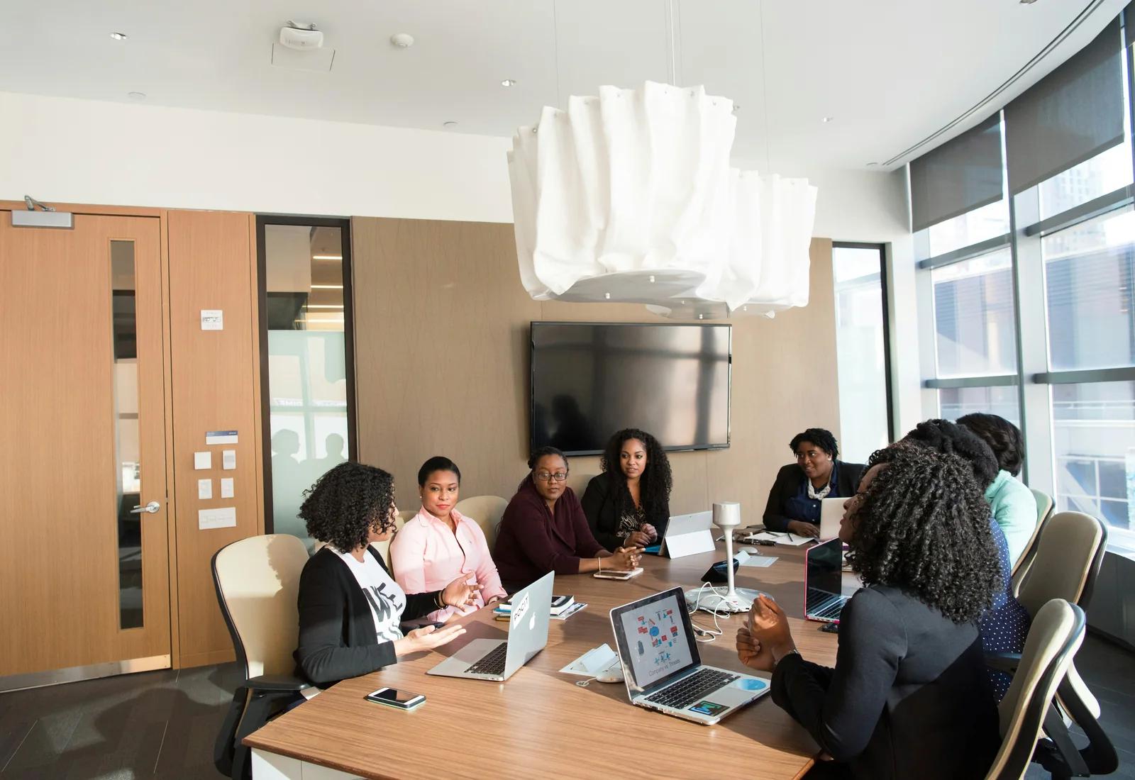 African professionals in a collaborative meeting